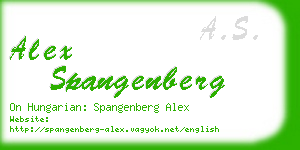 alex spangenberg business card